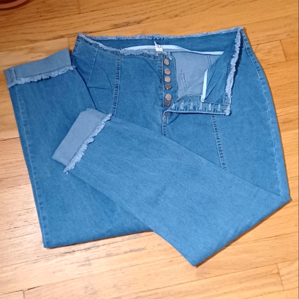 Casual Skinny High Waist Button up Jeans